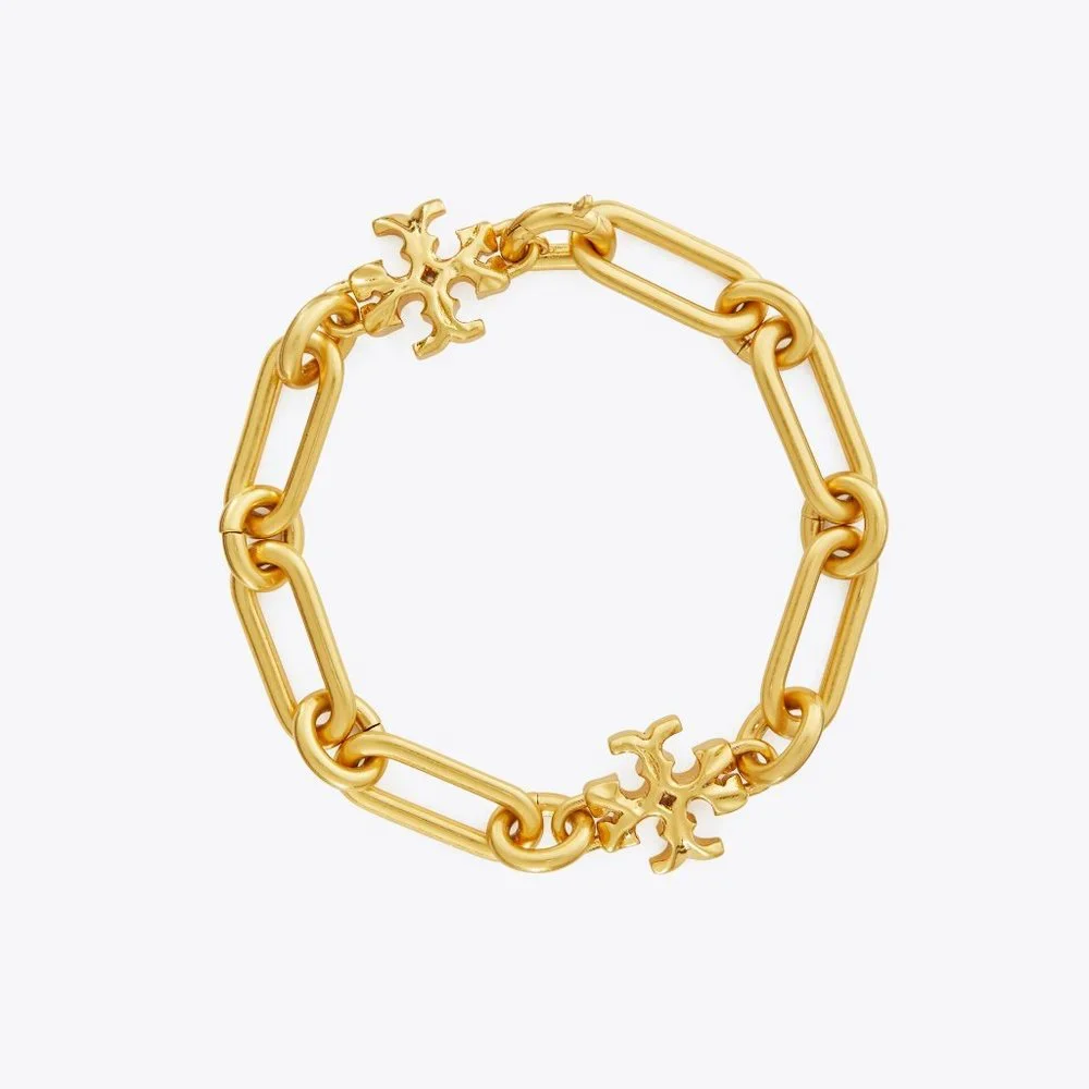 Tory Burch Roxanne Chain Bracelet in Tory Gold (Brand New) - Picture 5 of 7